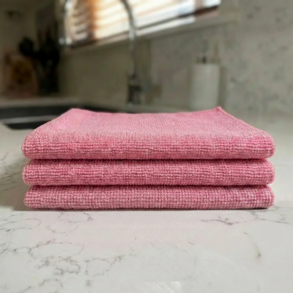 Lucente Cleaning Cloth 3 Pack - Pink
