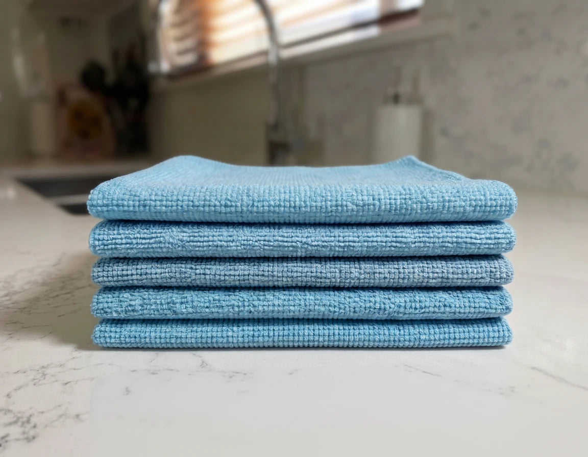 Lucente Cleaning Cloth 5 Pack - Blue