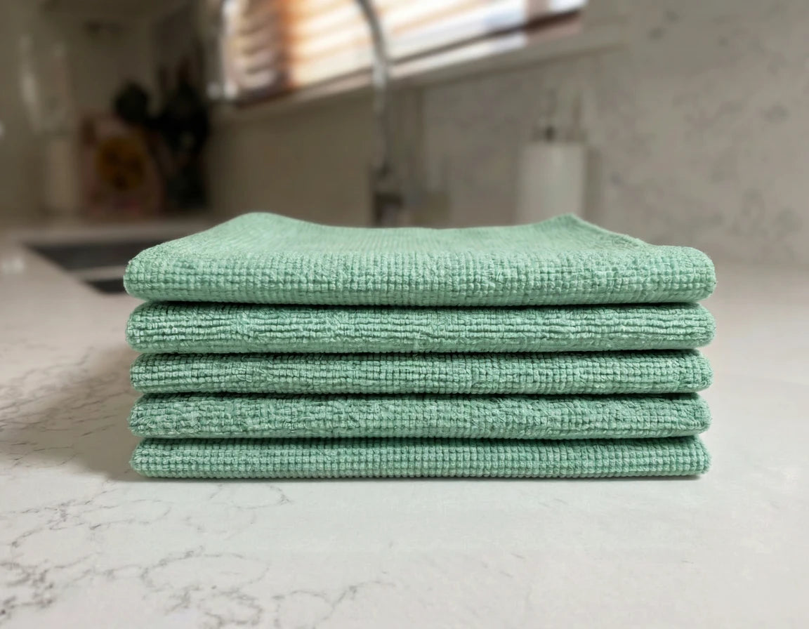 Lucente Cleaning Cloth 5 Pack - Green