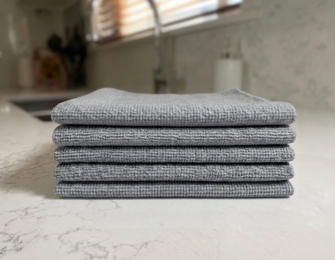 Lucente Cleaning Cloth 5 Pack - Grey