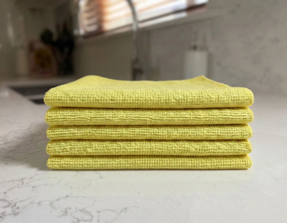 Lucente Cleaning Cloth 5 Pack - Yellow