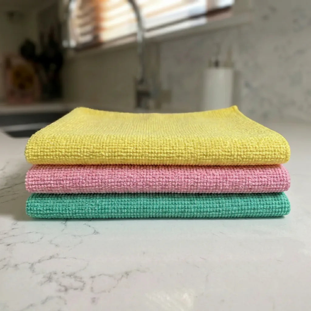 Lucente Cleaning Cloth 3 Pack - Multi-Colour