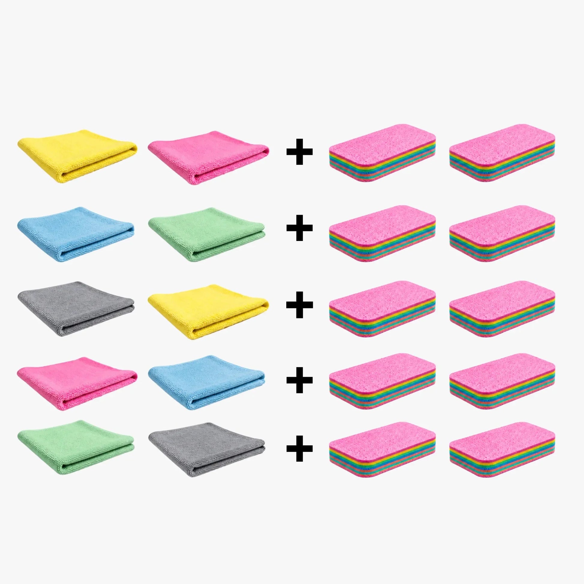 The Kitchen + Bathroom Kit - VIVOCASA Lucente cloth and Dodici sponge bundle